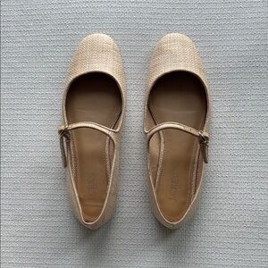 J. Crew Women's Tan Mary Jane Flats